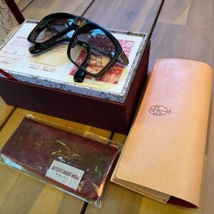 ✧ Jacques Marie Mage Savoy Matte Black 15/350 Glasses Excellent Condition